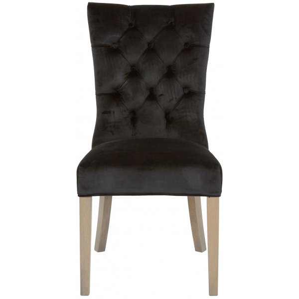 Tuva Kate Highback - Hg rygg (rygg-handtag) Svart sammet