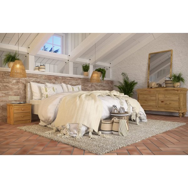 Mario nachtkastje - Geolied grenen