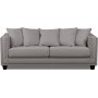 Tempel 3-sits soffa med nitar - Beige matt sammet