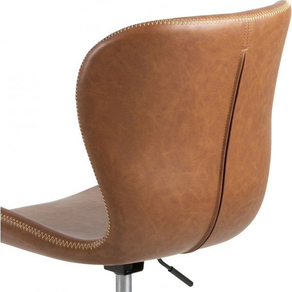 Chaise de bureau Batilda - PU marron Chaise de bureau Batilda - PU marron