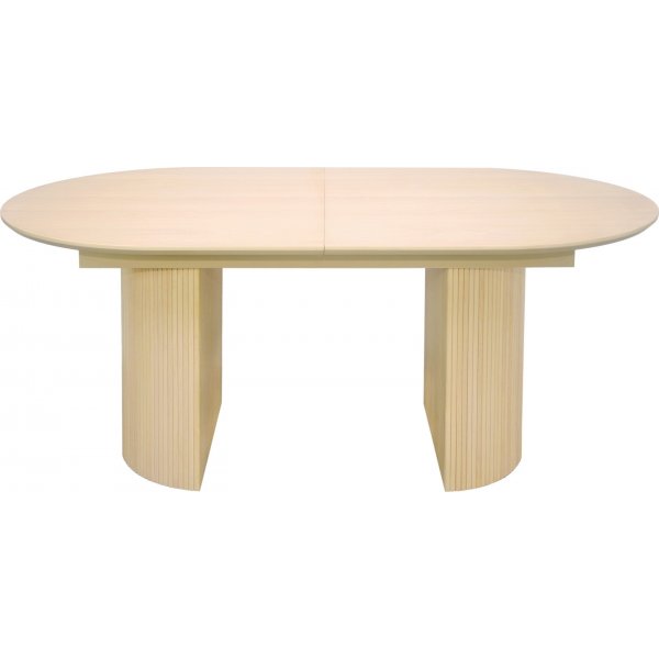 Chiba table  manger ovale extensible 180-240 x 100 cm chne blanchi