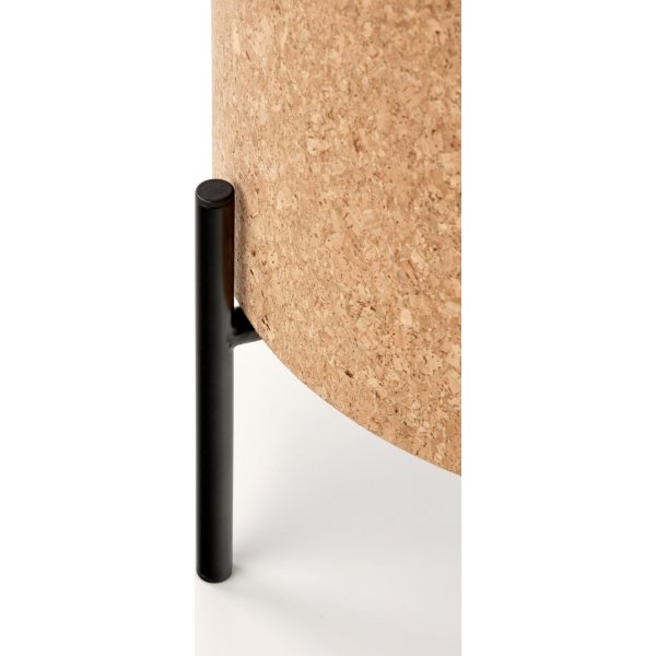 Sasha soffbord Ø38 cm - Beige/svart Sasha soffbord Ø38 cm - Beige/svart