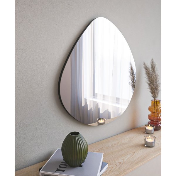 Besso wandspiegel - Zwart