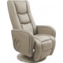 Massageftlj i beige PVC med fjrrkontroll