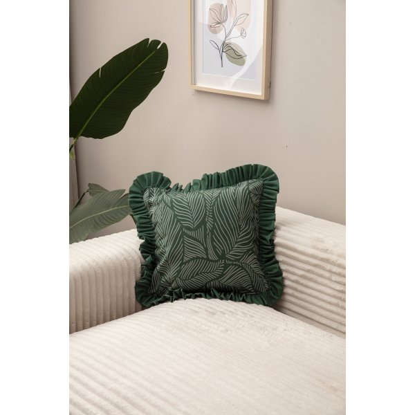 Firefly kuddfodral 43 x 43 cm - M�rkgr�n