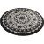 Tapis de bain Mandala - Noir/blanc Tapis de bain Mandala - Noir/blanc