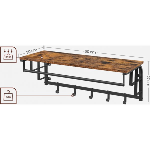 tagre  chapeaux Aleksander 80 cm - Marron/noir