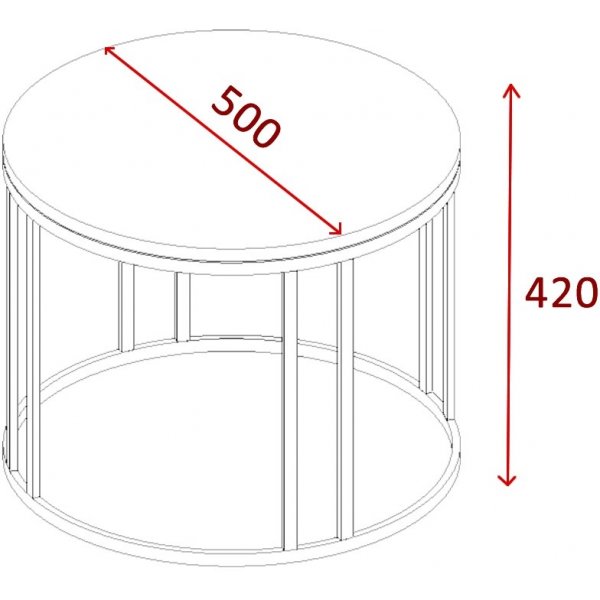 Table basse Selin Ø50 cm - Pin Table basse Selin Ø50 cm - Pin