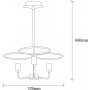 Halo taklampa 1351 - Svart