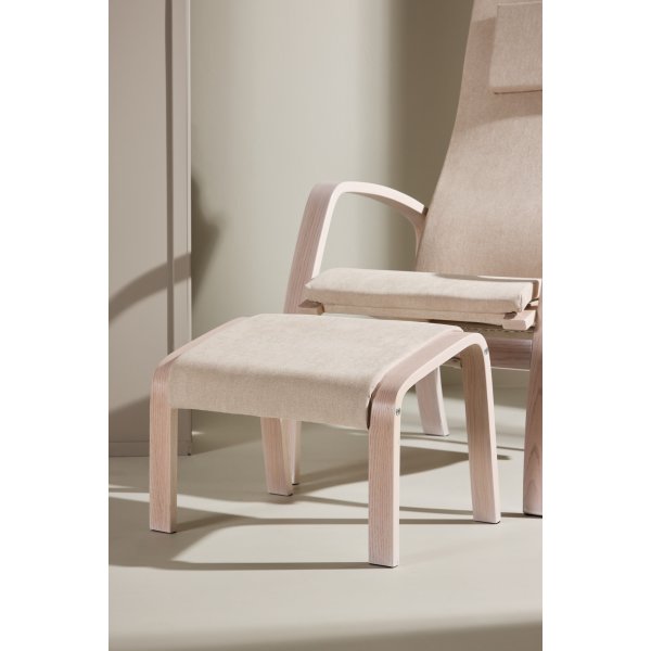 Grötö loungestol - Beige/Whitewash Grötö loungestol - Beige/Whitewash