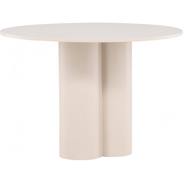 Runt matbord Olivia Ø110 cm - beige Runt matbord Olivia Ø110 cm - beige