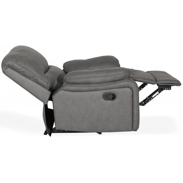 Reclinerftlj i gr PU - Manhattan