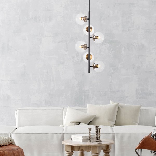 Fasett taklampa 10480 - Svart/antik Fasett taklampa 10480 - Svart/antik