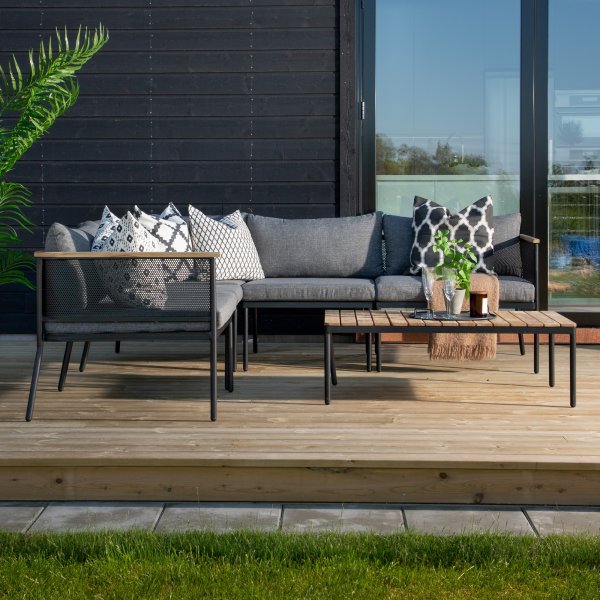 Nettan hörnsoffgrupp - Svart/Grå Nettan hörnsoffgrupp - Svart/Grå