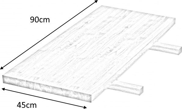 Tillggsskiva matbord Gambon - Ek