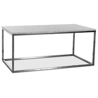 Accent soffbord 110 - Vit marmor / Kromat underrede Accent soffbord 110 - Vit marmor / Kromat underrede