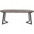 Table  manger Ra 120-200 x 120 cm - Placage chne laqu marron