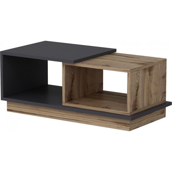 Concept soffbord 90 x 45 cm - Antracit/ek