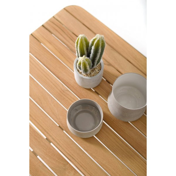 Portals lounge groep 1 - Wit/teak Portals lounge groep 1 - Wit/teak