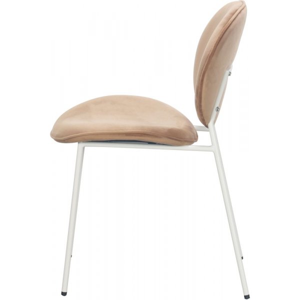 Rondo stol i sammet - Ljusbrun Rondo stol i sammet - Ljusbrun