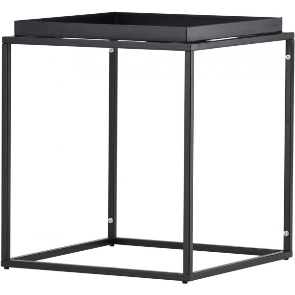 Porto sidobord 45 x 45 cm - Svart