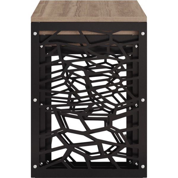 Hare satsbord 45,5 x 51 cm - Svart/valnt