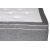 Lit gris Sensation 180x200 cm avec poche/poche 7 zones + Pieds de meubles