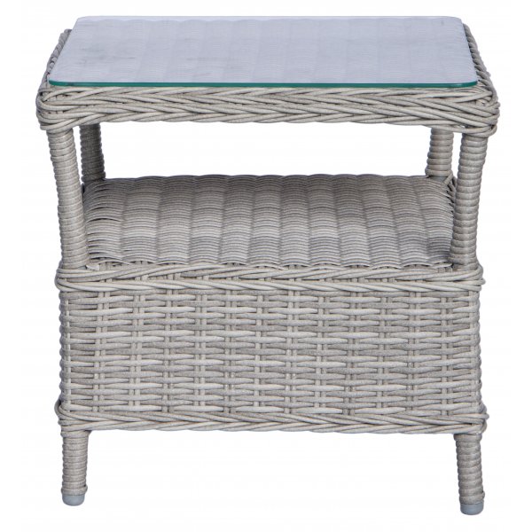 Balkongset med 2 stolar och bord 48 x 48 cm gr/rotting - Tor/Jacksonville