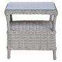 Balkongset med 2 stolar och bord 48 x 48 cm gr/rotting - Tor/Jacksonville