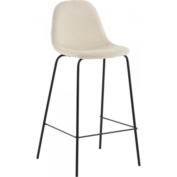 Bridge barstol i beige sammet