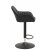 Blocks barstol i svart PU sitthjd 75-89 cm