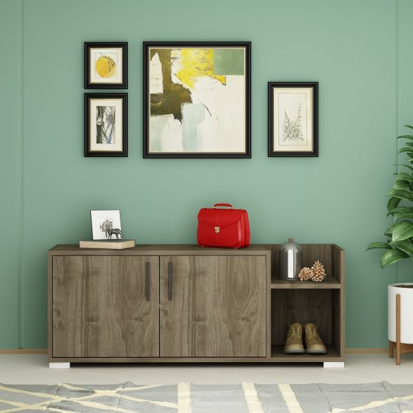 Susanne schoenenkast - Walnoot Susanne schoenenkast - Walnoot