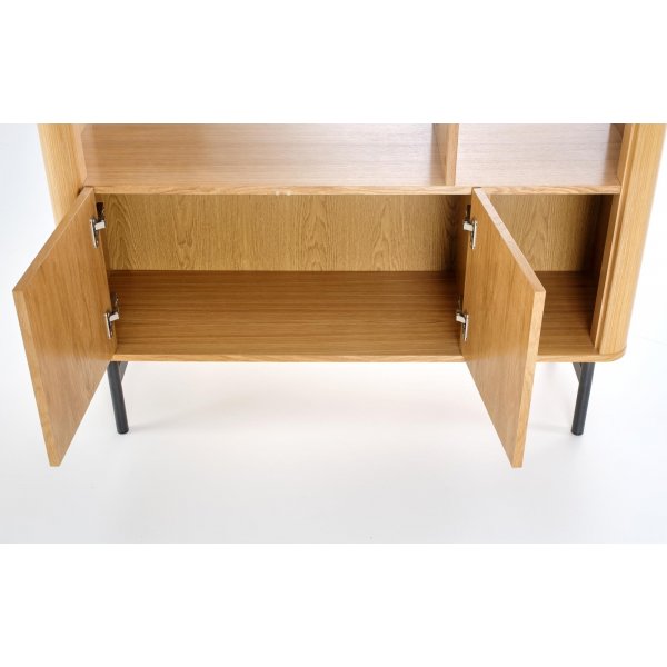 Bibliothèque Giga 117 cm - Chêne/noir Bibliothèque Giga 117 cm - Chêne/noir