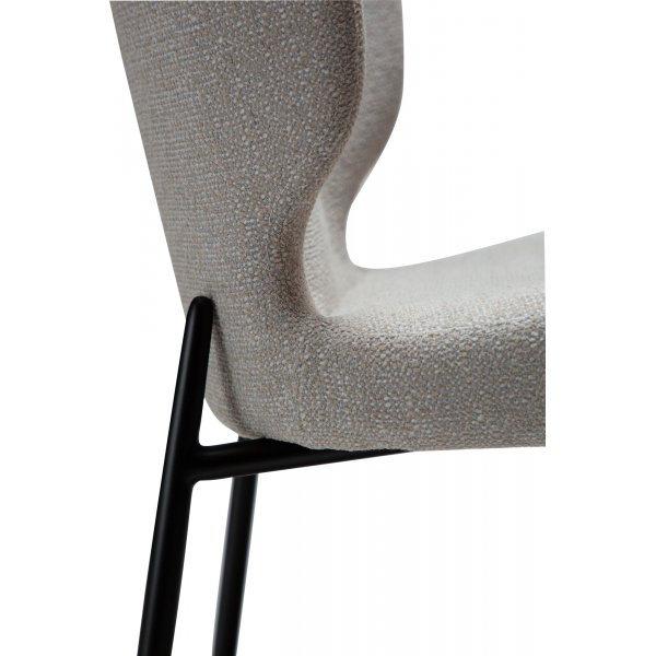 Chaise de salle à manger Glory - Cachemire bouclé/noir Chaise de salle à manger Glory - Cachemire bouclé/noir