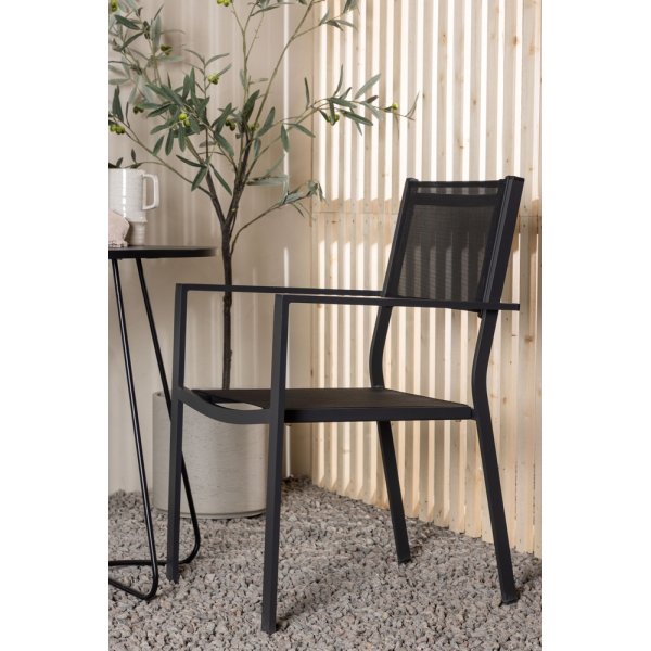 Bacong utematgrupp med 2 st Copacabana stolar - Svart