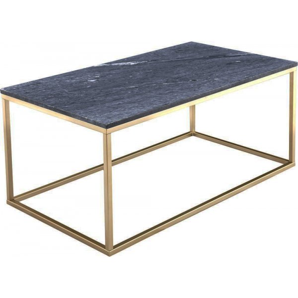 Accent 110x60 cm soffbord i gr marmor med mssings underrede