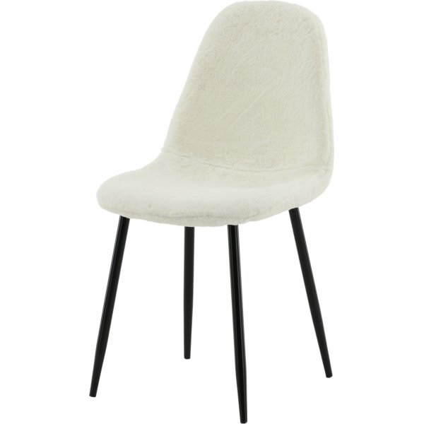 Chaise de salle à manger Bridge - Nounours blanc Chaise de salle à manger Bridge - Nounours blanc