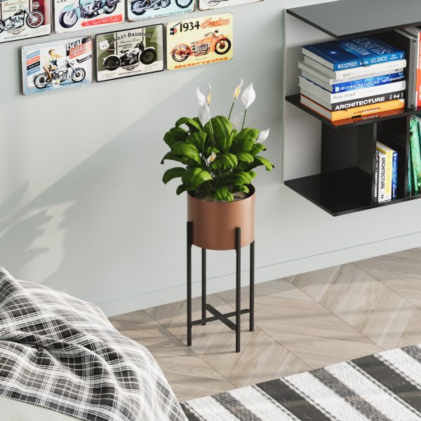 Plato 26 kruka - Svart/koppar