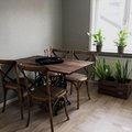 Kundbild Vintage matstol - Antikbetsad Ek: Rejäl stol med skön komfort, lagom...