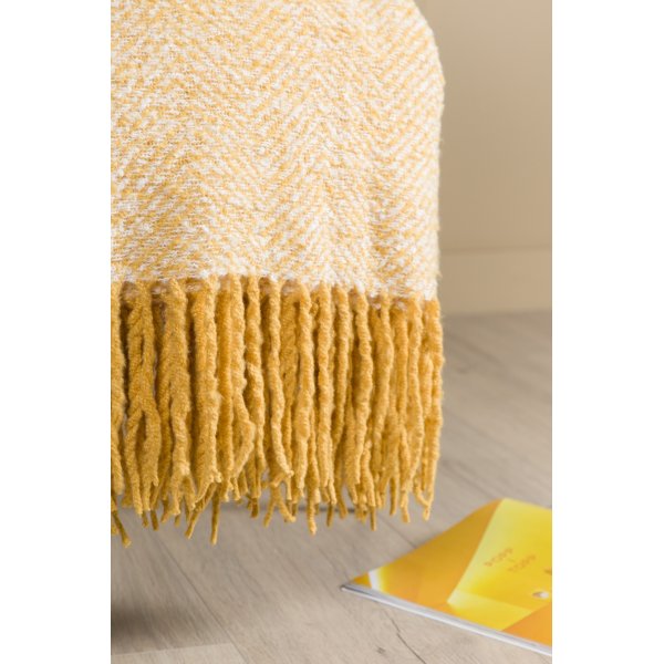 Plaid chin 130x170 cm - Jaune