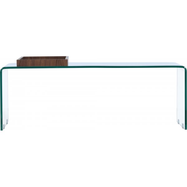 Telemark soffbord 110 x 50 cm - Transparent/Valnöt Telemark soffbord 110 x 50 cm - Transparent/Valnöt