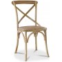 Dalars matgrupp 180 cm bord vit/ek + 6 st Gaston matstolar i natur