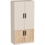 Newra kledingkast - grenen/beige