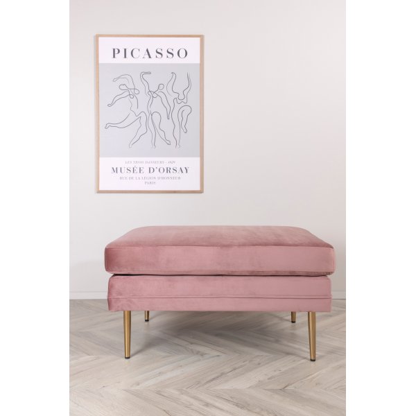 Pouf Savanna - Velours rose Pouf Savanna - Velours rose