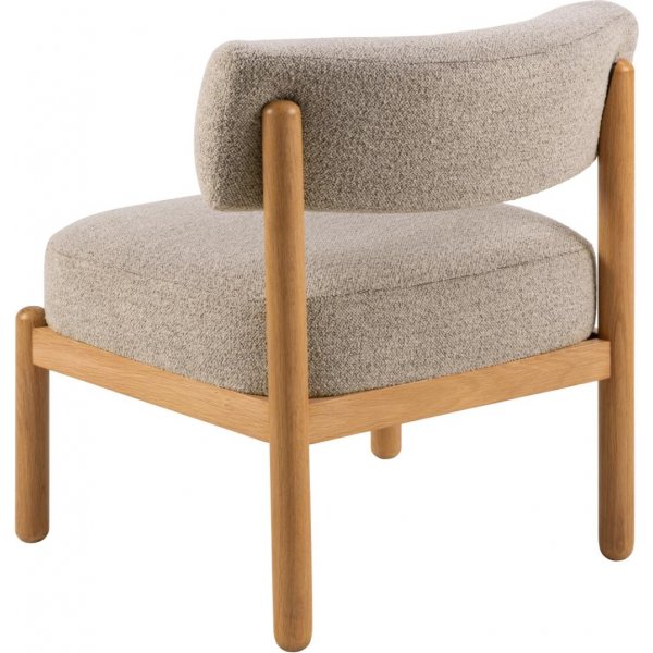 Burley f�t�lj - Beige boucl�/ek