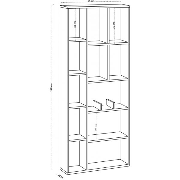 Bibliothque Uranus - Blanc