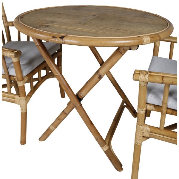 Groupe de repas extrieur Cane avec 2 chaises Cane - Naturel/Beige Sable