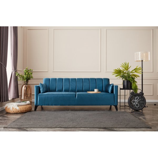 Ova 3-sits bäddsoffa - Turkos Ova 3-sits bäddsoffa - Turkos