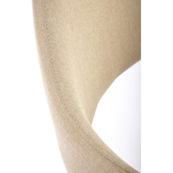 Eetkamerstoel walnoot - Beige Eetkamerstoel walnoot - Beige