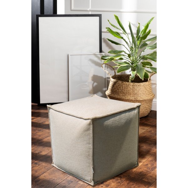 Pouf en alun - Beige Pouf en alun - Beige